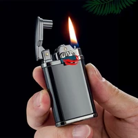 kerosene gasoline metal grinding wheel lighter smoking cigarette accessories portable high end lighters gadgets for men