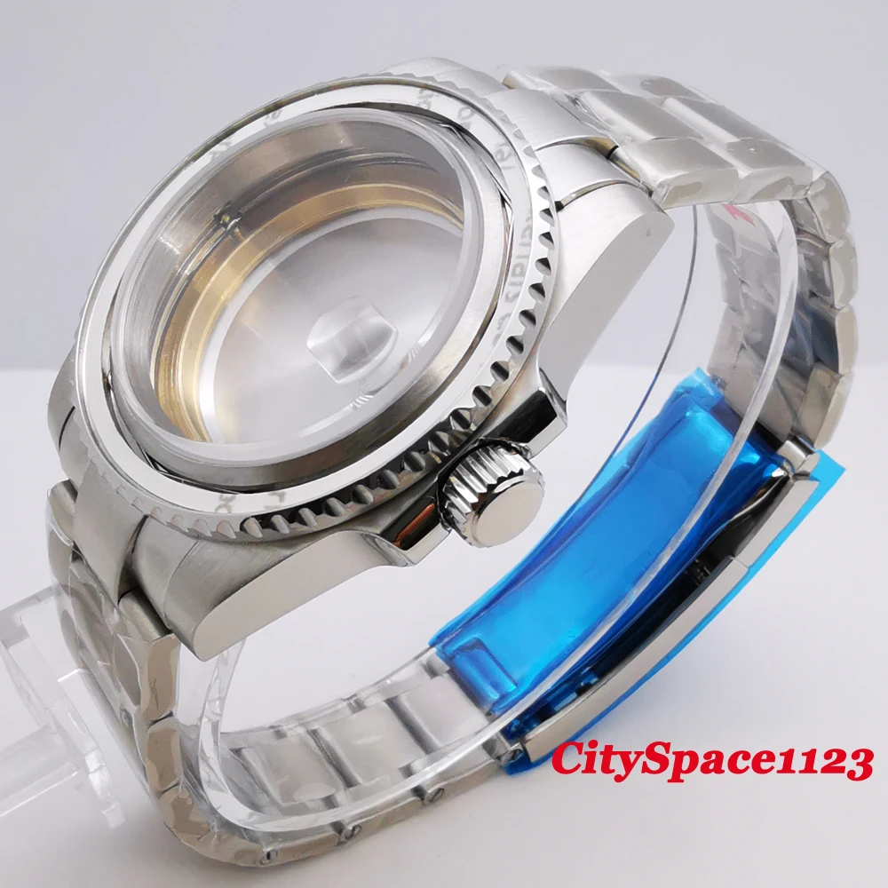 40 мм сапфировое стекло 316L чехол для часов из нержавеющей стали подходит ETA 2836 Miyota