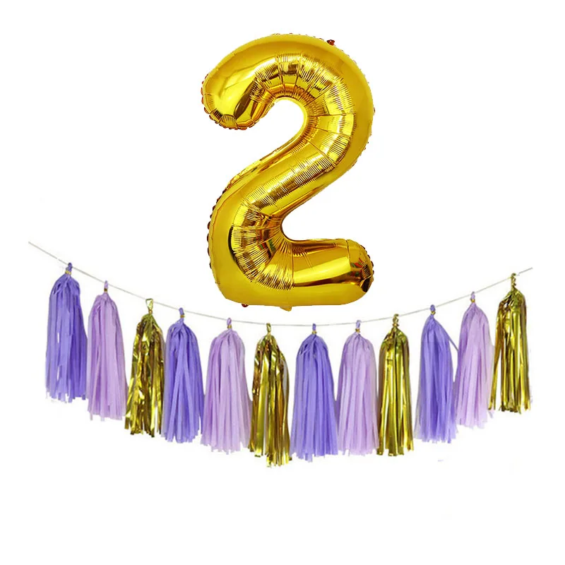 32-дюймовый шар в виде цифр украшение для дня рождения кисточка вечеринки честь