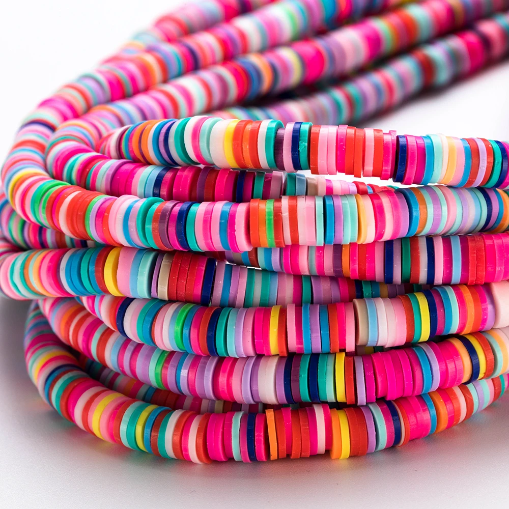 Разные цвета полимерная глина аксессуары для изготовления браслетов девочек 6 мм