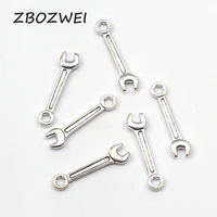 20pcs charms wrench tool 246mm tibetan silver plated pendants antique jewelry making diy handmade craft