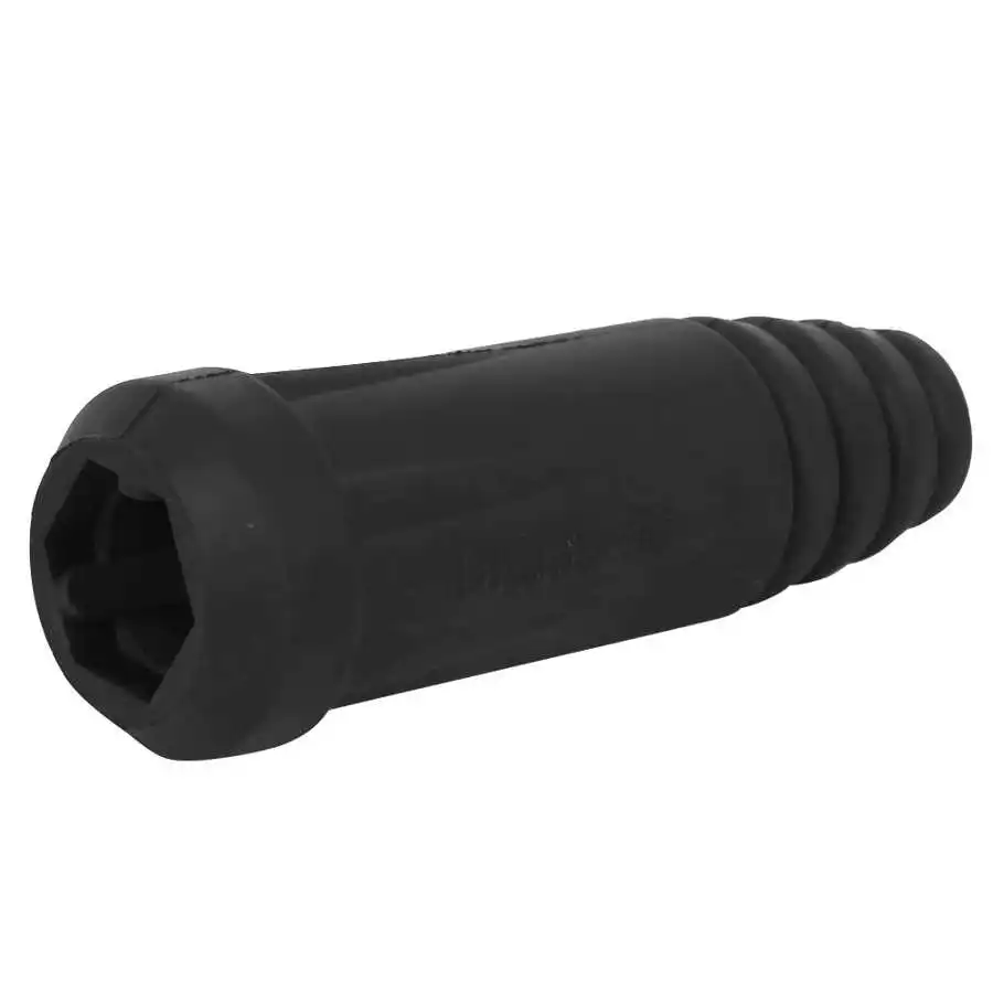 

5 Set One-Touch Fitting Electronic Welding Tools Cable Connector Long EU-Type Black 35-50mm^