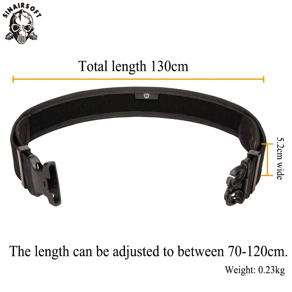 Tactical Molle Belt Nylon Military Waist with Double Buckle Adjustable Heavy Duty Training Hunting Accessories |
