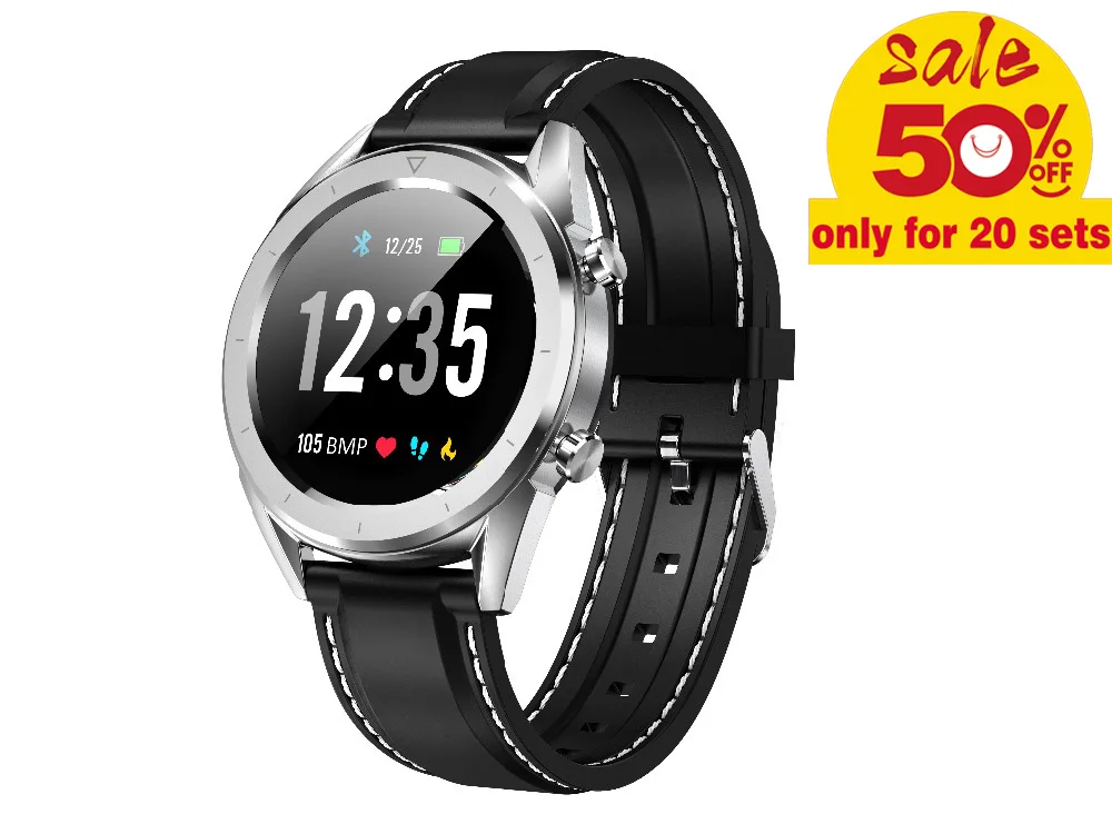 Спортивные Смарт-часы с поддержкой Bluetooth DT28 пульсометр ЭКГ кровяное давление