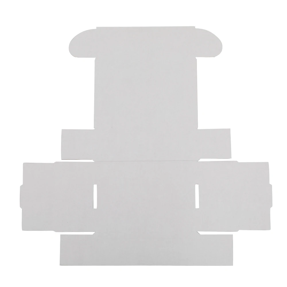 50 cajas de papel corrugado, 6x4x2 "(15,2*10*5cm), blanco exterior y amarillo interior-5