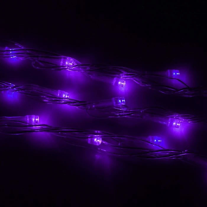 Гирлянда "Водопад" уличная 2 х 1.5 м LED-400-220V 8 режимов нить прозрачная свечение