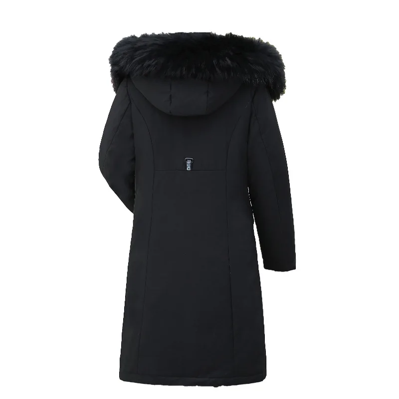 Пуховик женский средней длины верхняя одежда в Корейском стиле с перьями и