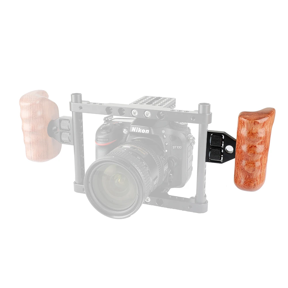 Kayulin рукоятка деревянная левая сторона с винтом 1/4 для DSLR камеры клетка монитора