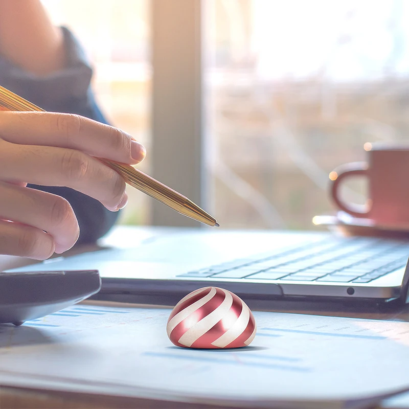 rosered Новинка! настольная игрушка с гироскопом, Спиннер с гироскопом, спиральная игрушка для декомпрессии, настольный гироскоп, кинетическая игрушка в подарок - Цвет: rosered