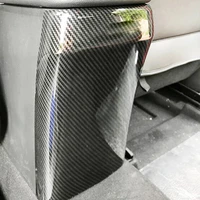 for hyundai kona encino 2018 2019 abs carbon fibre car rear back row guard kicking frame cover trim car styling
