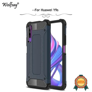 fitted case for huawei y9s case cover silicone shockproof hard back pc phone case for huawei y9s protective cover for huawei y9s free global shipping