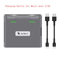 yx for battery charger for dji mavic mini semavic mini 2 drone battery charging hub fast smart battery charger with usb port