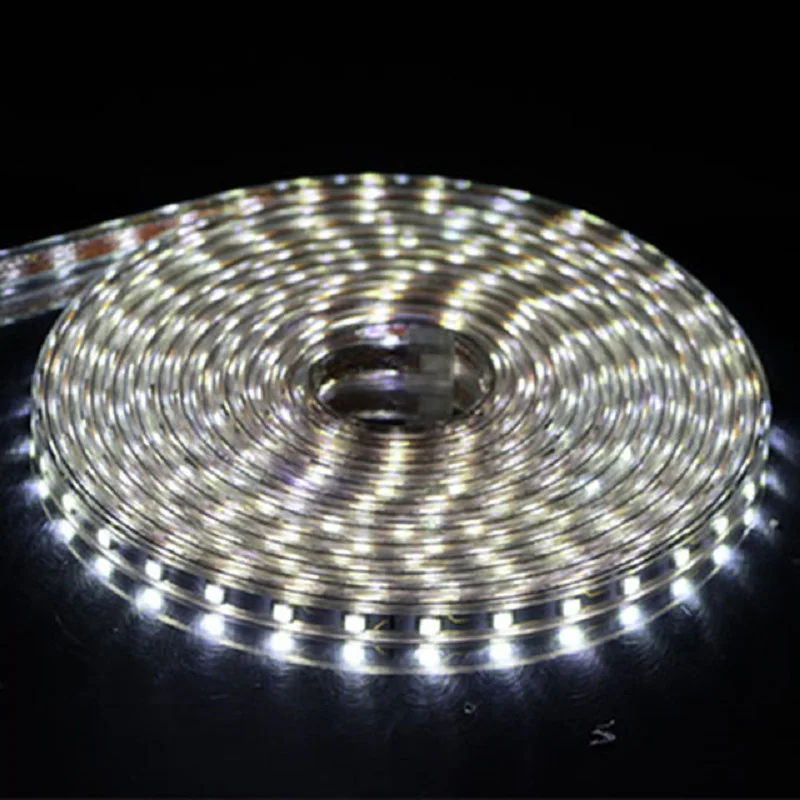 White Светодиодный светильник AC 220 В SMD 5050 гибкая светодиодная лента 60 Светодиодный s/m лента для гостиной 1 м 2 м 3 м 4 м 5 м 6 м 8 м 10 м 12 м 15 м 20 м 22M 25 м - Испускаемый цвет: White