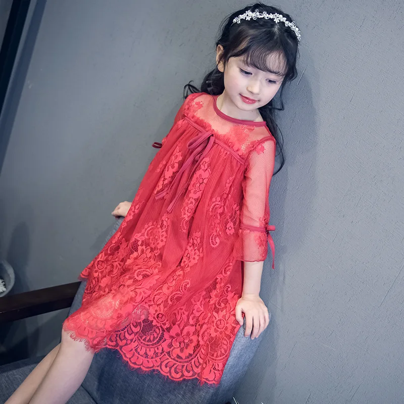 Платья для девочек на вечеринку и свадьбу цветочное Кружевное белое розовое