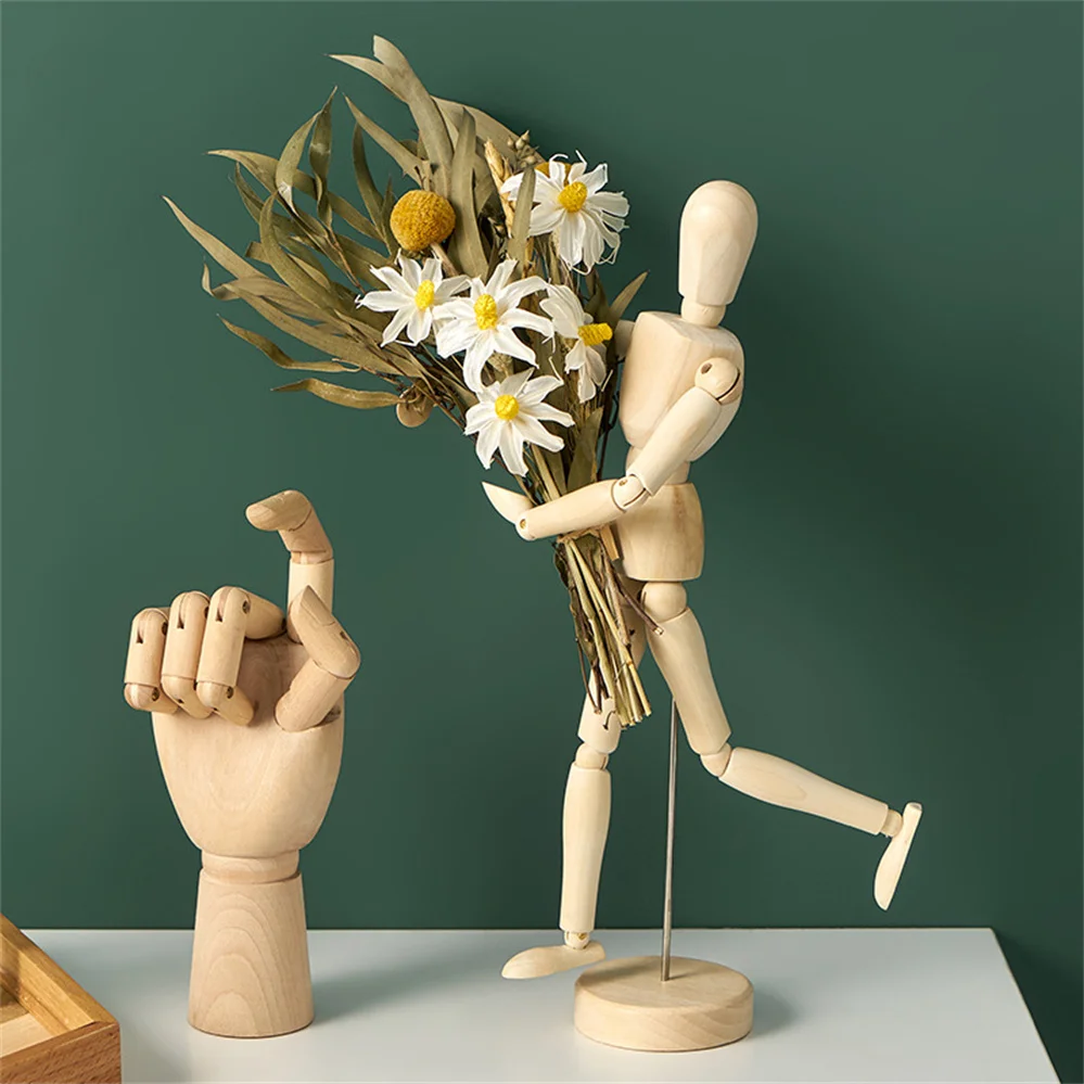 

Mannequin Model Home Decor Human Artist Models Wooden Mannequin Tall Wooden Hand decoration ornaments Figurines