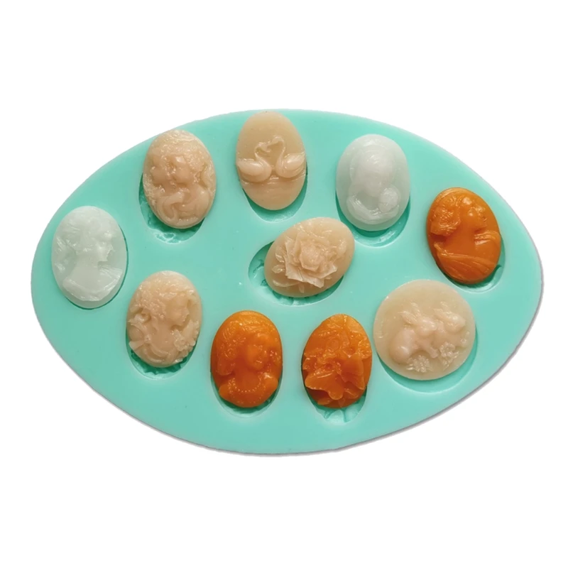 

Epoxy Resin Mold Oval Silicone Cake Mold Fondant Chocolate Candy Mould Jelly Pudding Baking Tray Cupcake Decorating Tools