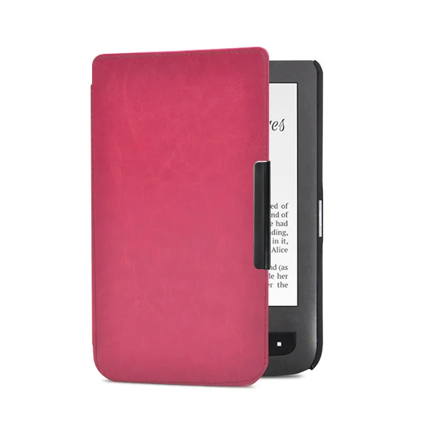 PB624 FM HPK Высокое качество кожаный чехол для Pocketbook basic touch lux 2 614/624/626/640 touch lux 3 pocketbook электронная читалка чехол - Цвет: PB624 FM HPK