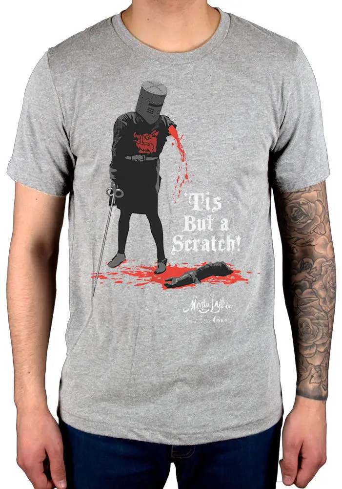 Официальная Монти Пайтон Тис но футболка с надписью Comedy Mock Up Merch Мужская коротким