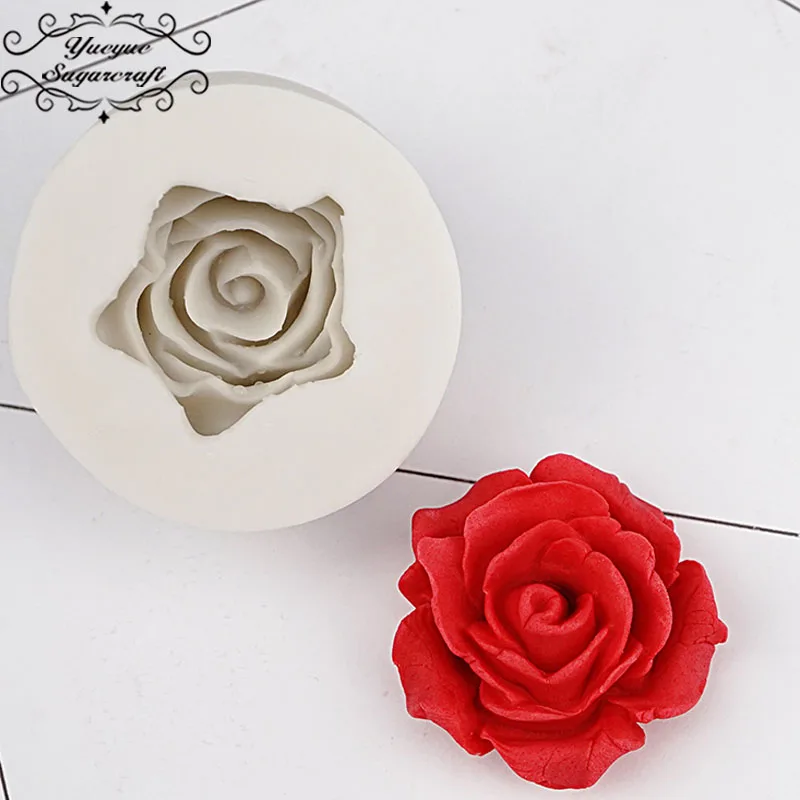 Yueyue Sugarcraft силиконовая форма Роза инструменты для украшения торта confeitaria moldes de