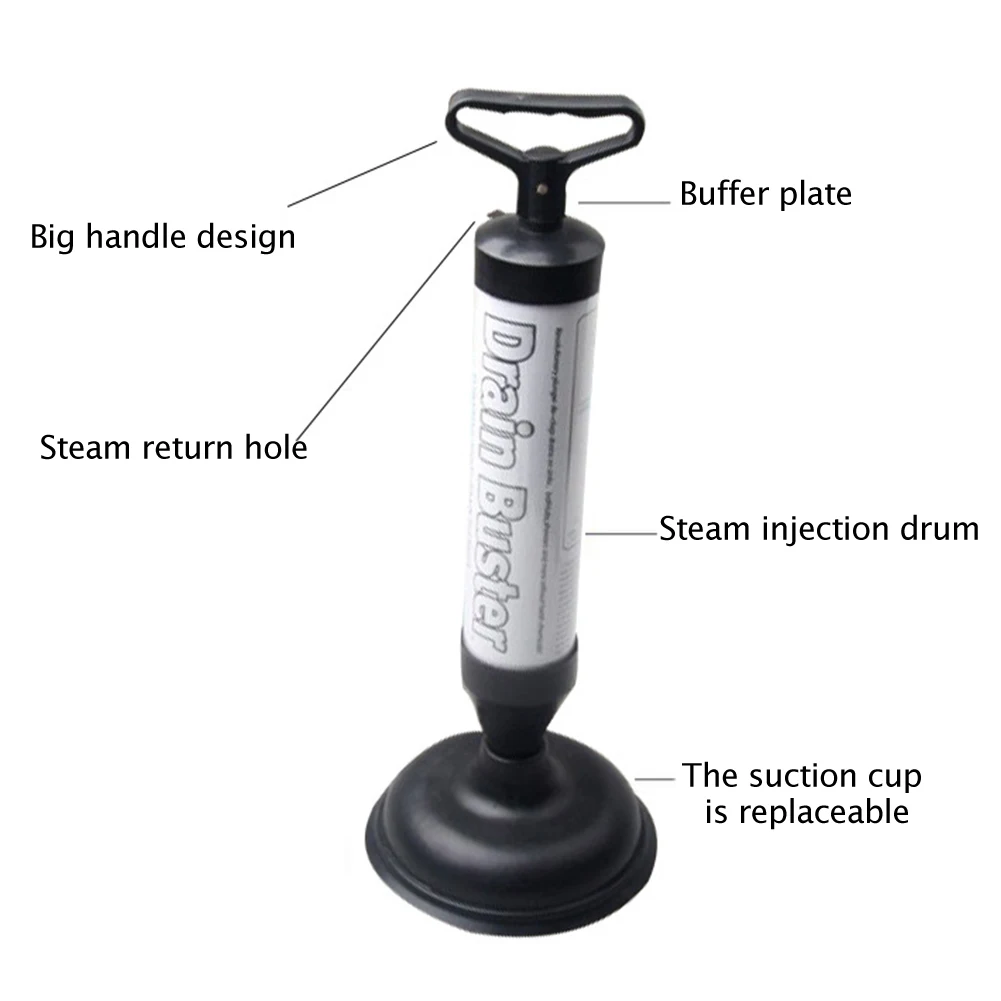 

Clogged Remover Sewer Dredge Vacuum Pipe Toilet Plungers Drain High Pressure Air Drain Manual Dredge Machine Cleaning Tool
