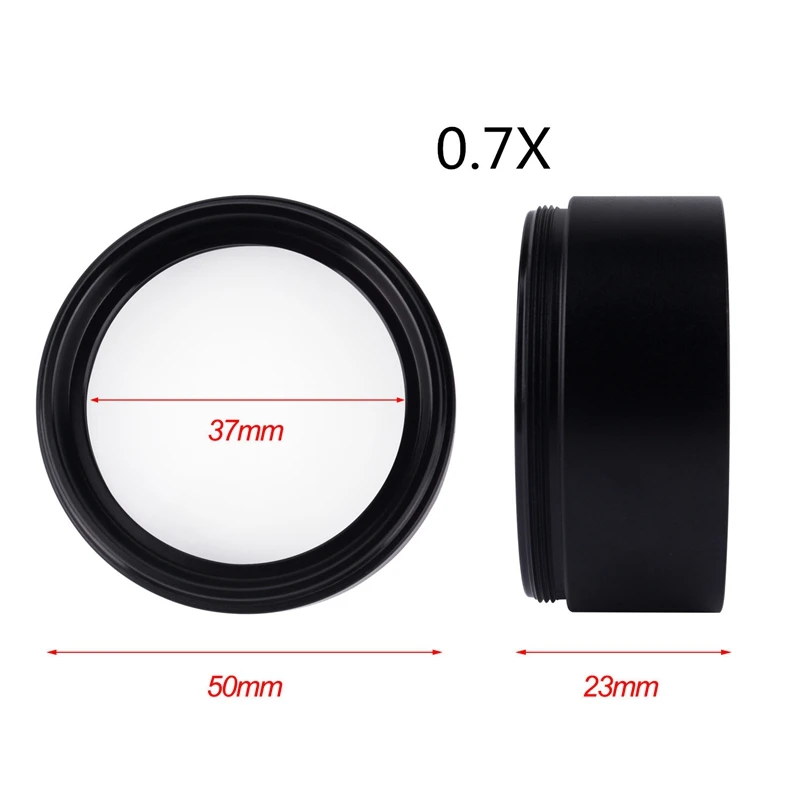 WD120 0.7X Trinocular Stereo Microscope Auxiliary Objective Lens Barlow 48mm Thread | Инструменты