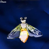 donia jewelry fashion aaa zircon bee brooch luxury lovely pin creative simplicity coat scarf corsage accessories women