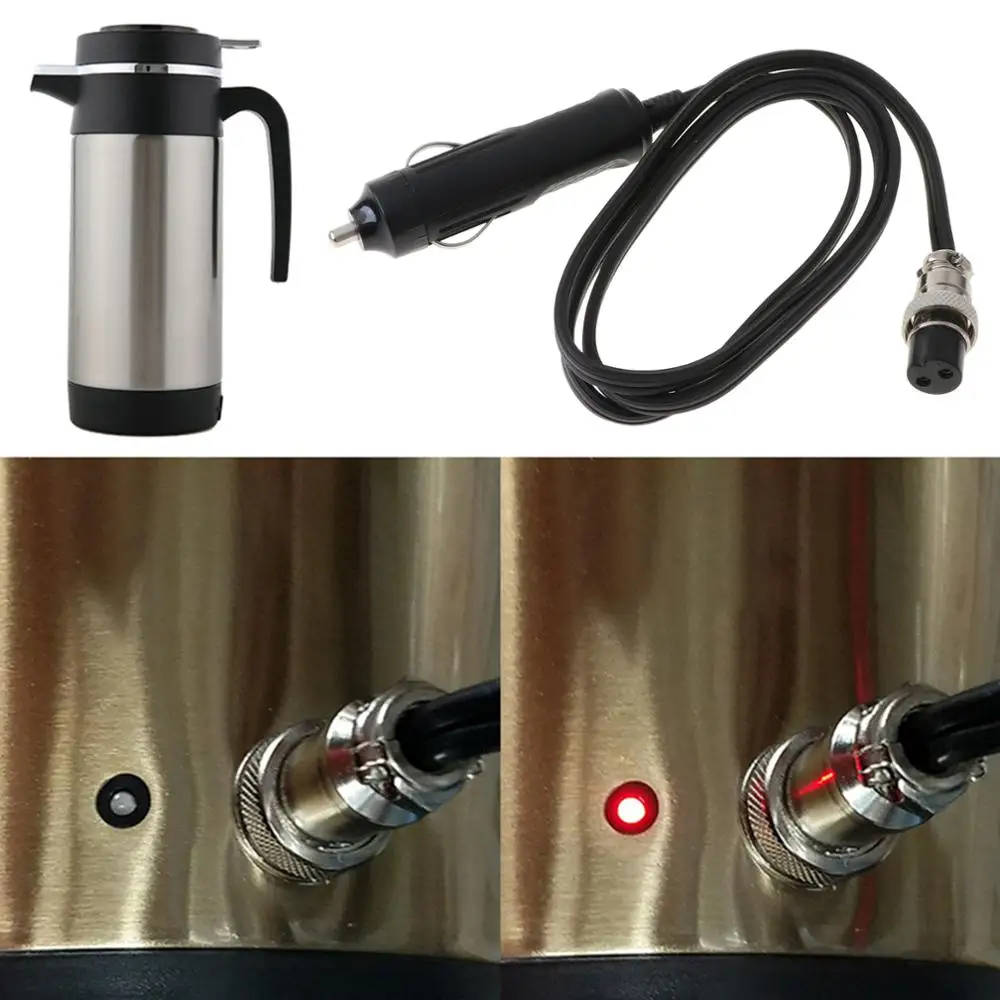 

1/2M Length 180W Cigar Plug 12V 5A DC Power Cable Cord for Car electric kettle. K92B