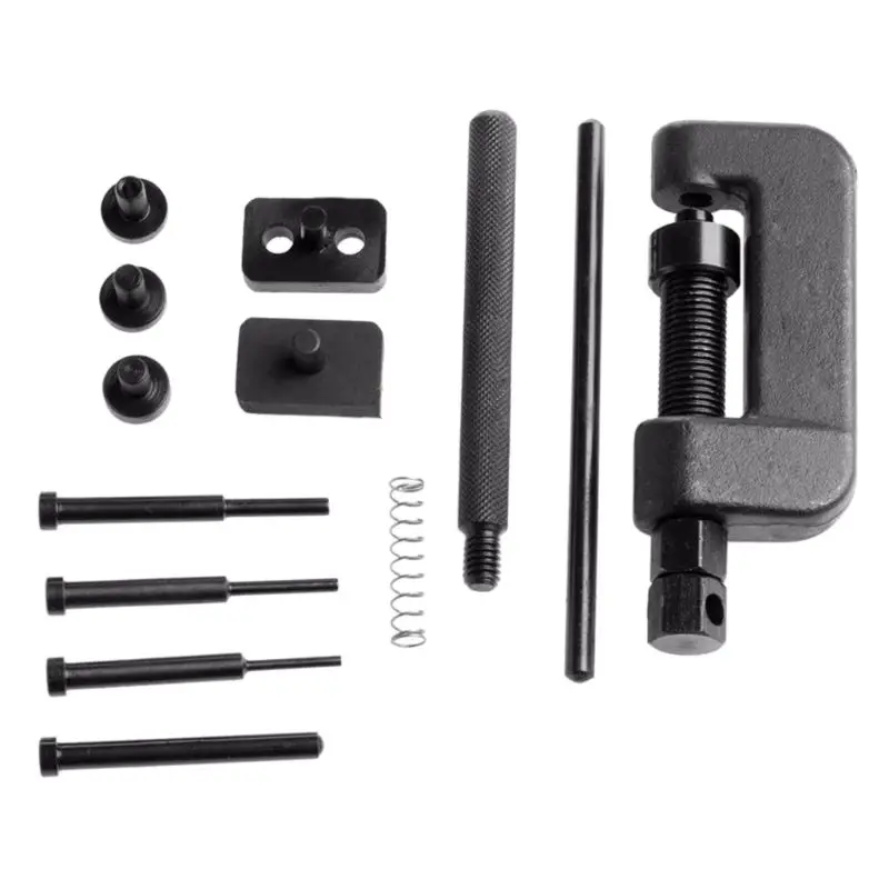 

Motorcycle Bike Chain Cutter Rivet Tool Set Riveting Breaker with Carrying Case Perfect for Motorcycle Dirt-Bike ATV Cam Repair