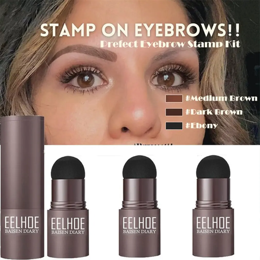 

Eyebrow Stamp Shaping Kit Professional Eye Brow Gel Stamp Makeup Kit Easy To Use Long Lasting Eyebrow Enhancer Stamp