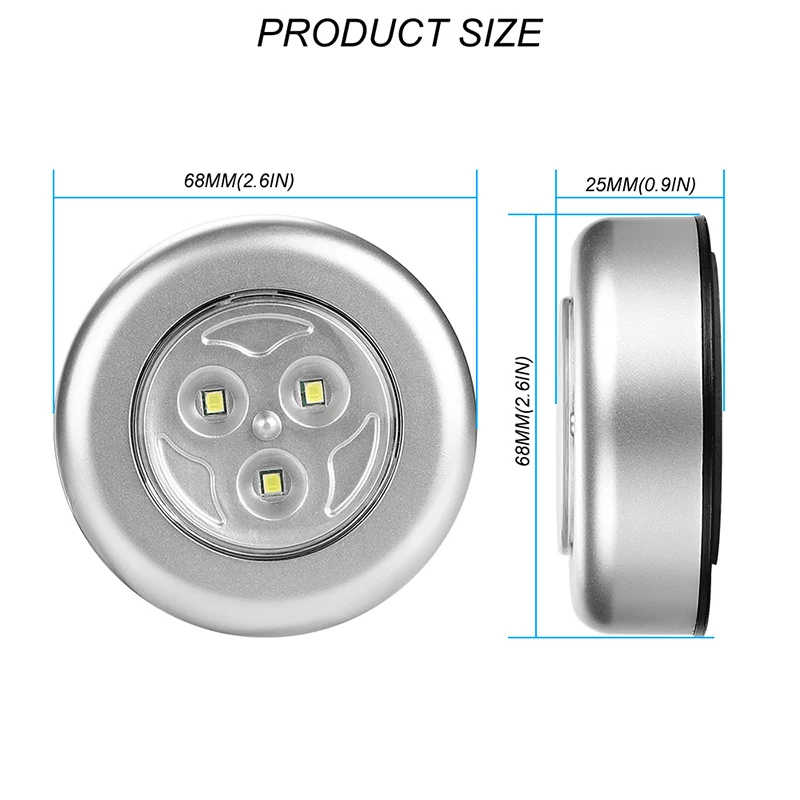 3Led 6Led Мини Автомобильный аварийный светильник светодиодный для чтения на
