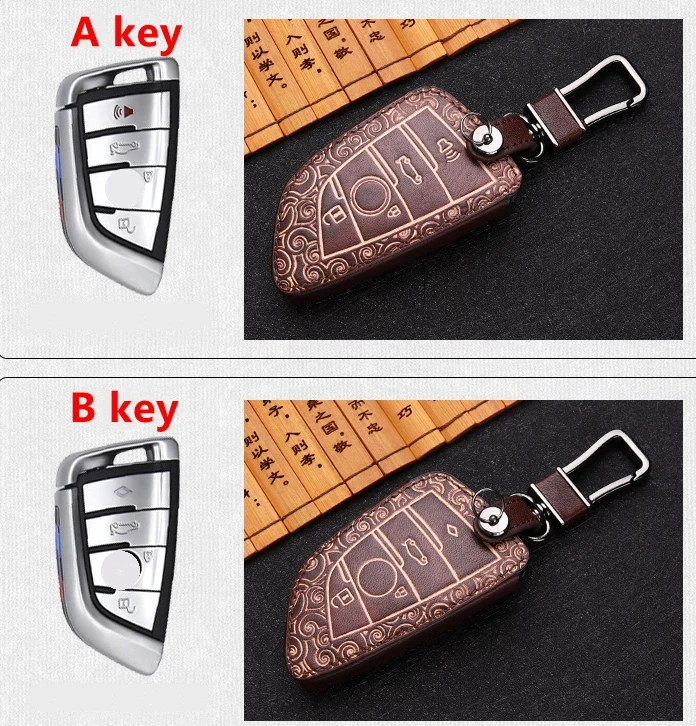 Автомобильный чехол для ключей высококачественный из натуральной кожи BMW X1 X3 X5 X6