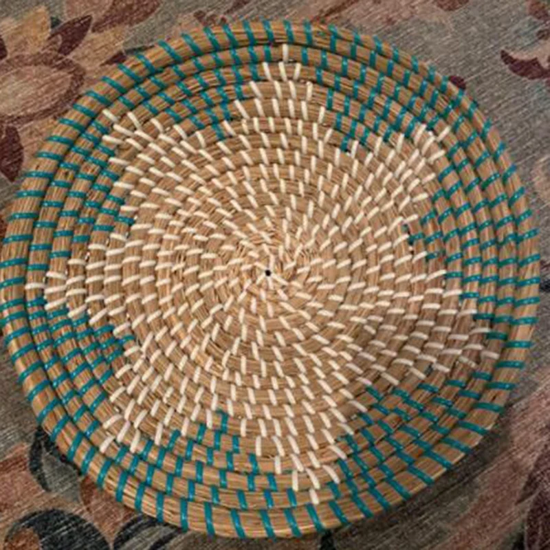 

Handmade Wall Basket Decor Woven Basket Wall Decor Natural Boho Home Decor Round Woven Basket Hanging Wall Decor