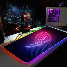 ROG ASUSS RGB Gaming Mouse Pad Outer Space Mousepad Large Anti-slip XL Keyboard Desk Mouse Mat for Laptop LED Lighting Play Mat