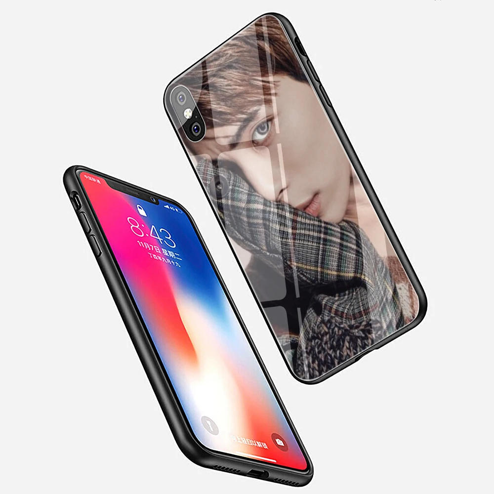 Чехол для телефона из закаленного стекла EWAU Shinee Kim JongHyun iphone 5 5s SE 6 6s 7 8 Plus X XR XS 11 12 Pro