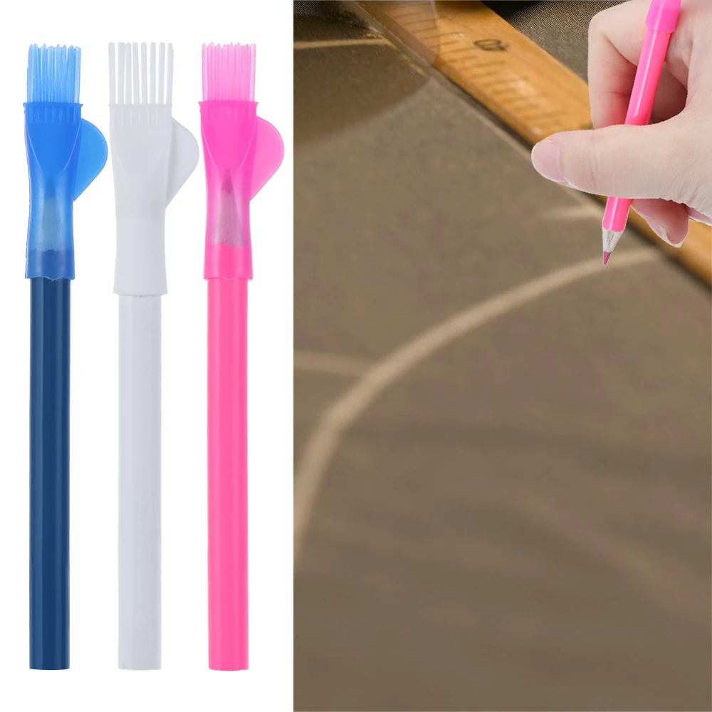 3 шт./компл. стираемый Мел для портных с кисточкой ручки маркер ручка карандаш