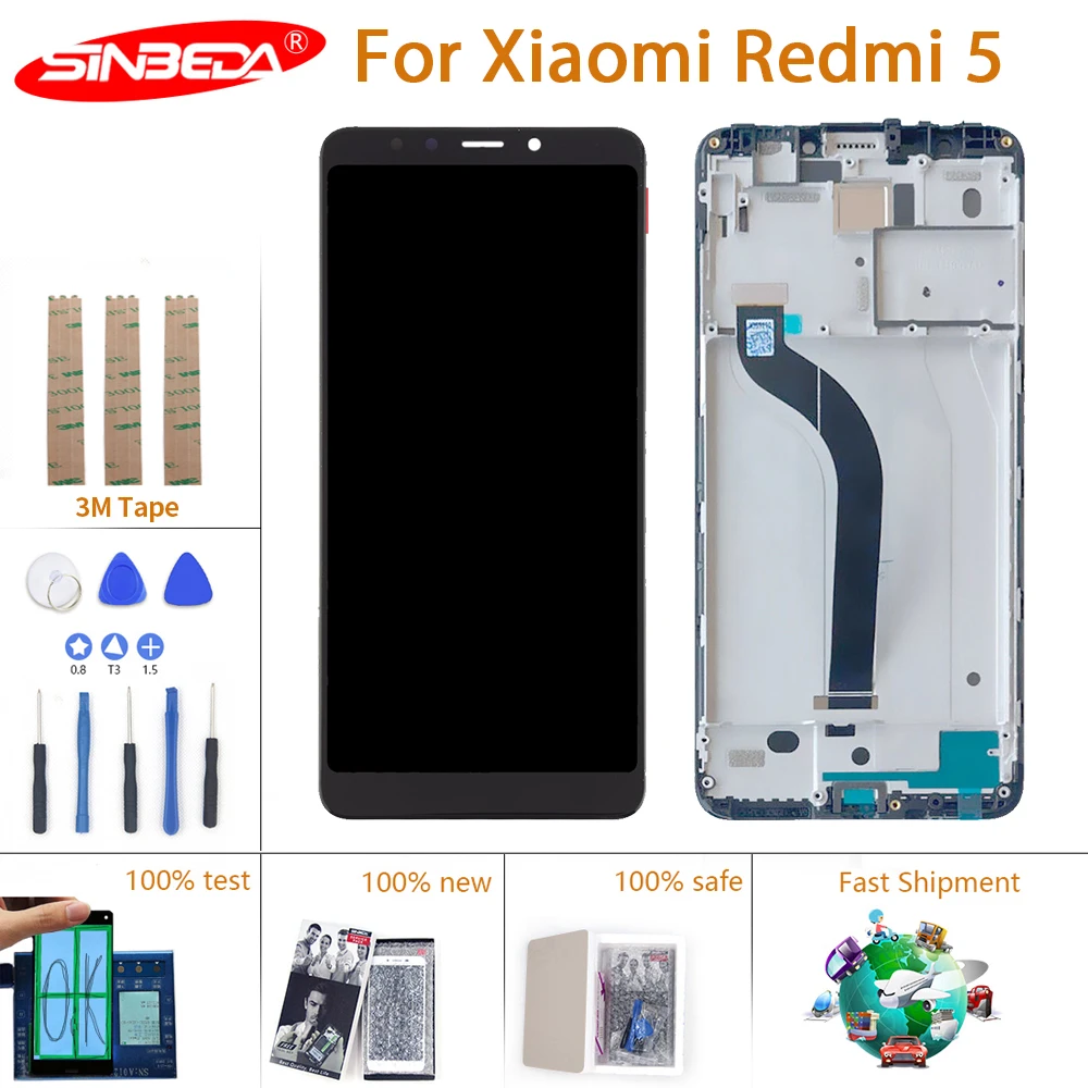 Оригинальный ЖК-дисплей 5 7 дюйма для Xiaomi Redmi дигитайзер сенсорного экрана с