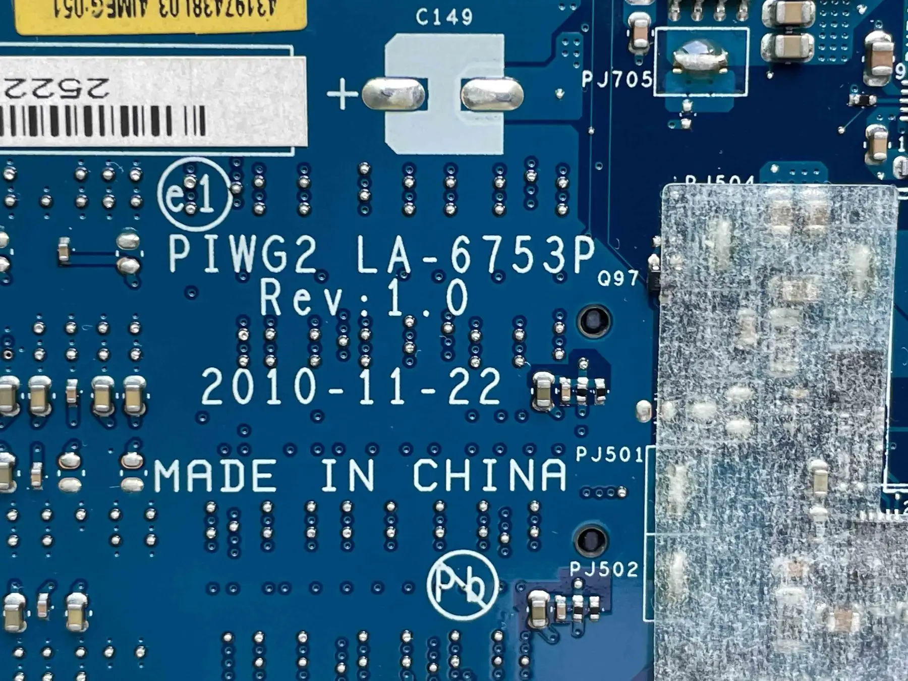 PIWG2 LA-6753P оригинал для Lenovo Ideapad G570 материнская плата ноутбука SLH9D HM65 216-0774207 DDR3 100% teste