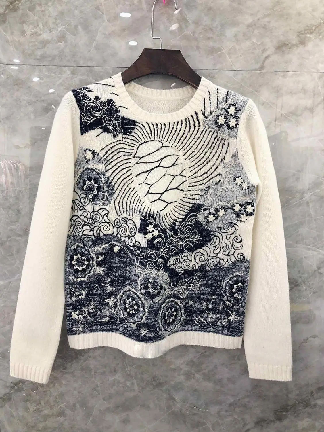 Женский Повседневный свитер белый кашемировый шерстяной 2020 | Женская одежда