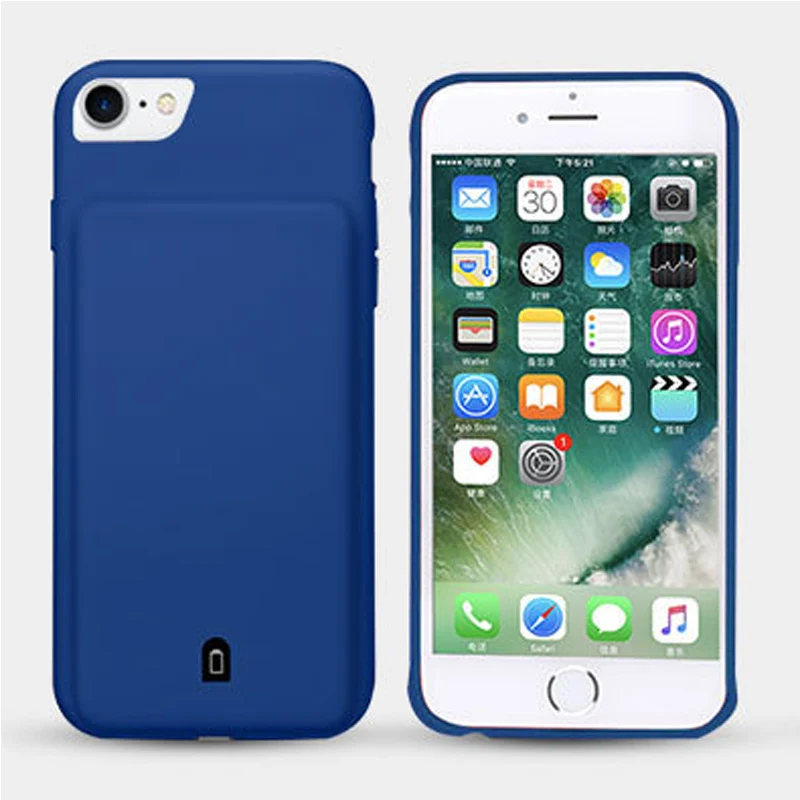 Blue for Ip678S Внешнее зарядное устройство для iPhone 7, 8 Plus, 6, 6S Plus, портативное запасное зарядное устройство для iPhone 8, 7, 6, 6 S, чехол для аккумулятора - Цвет: Blue for Ip678S