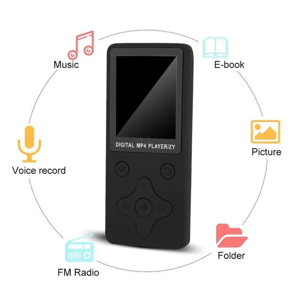 Портативный bluetooth MP3 MP4 плеер с цветным экраном FM радио видеоигры воспроизведение