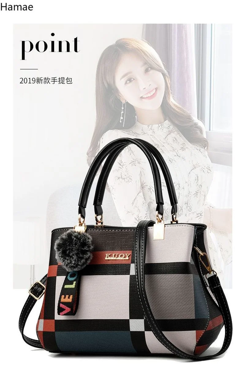 

Fashion Plaid Women Shoulder Bag Luxury Female Stitching Wild Messenger Bag Designer Brand Ladies Handbag Large Capacity Totes