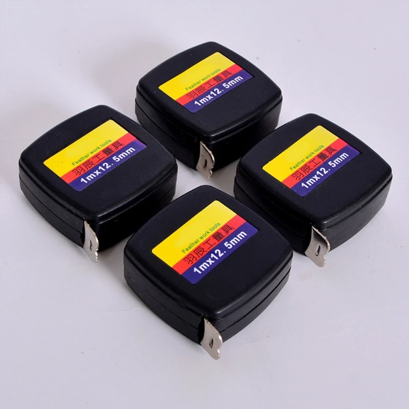 

Tape Measure with Clear Scale Carbon Steel Mini Tape Measure Retractable Measuring Tape 1m/ 3 ft Home Work Tool