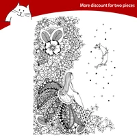 girl with flowers clear stamps for scrapbooking card making photo album silicone stamp diy decorative crafts