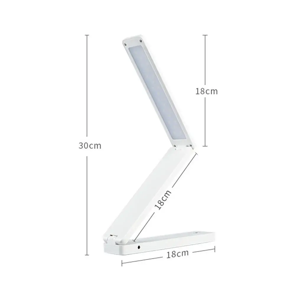 

LED Desk Lamp Foldable Table Lamps USB Battery Powered Table Lights 200LM Night Light Touch Dimming Portable Tri-Fold Table Lamp