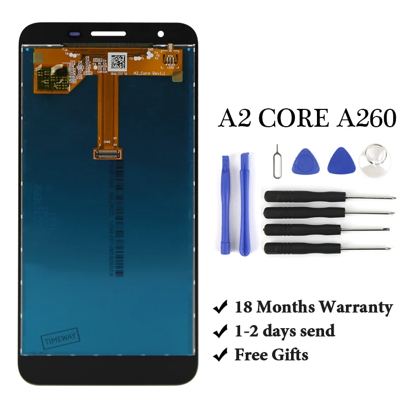 Гарантия 18 месяцев на Samsung A2 Core A260 телефон с ЖК дисплеем для дисплеем|Экраны