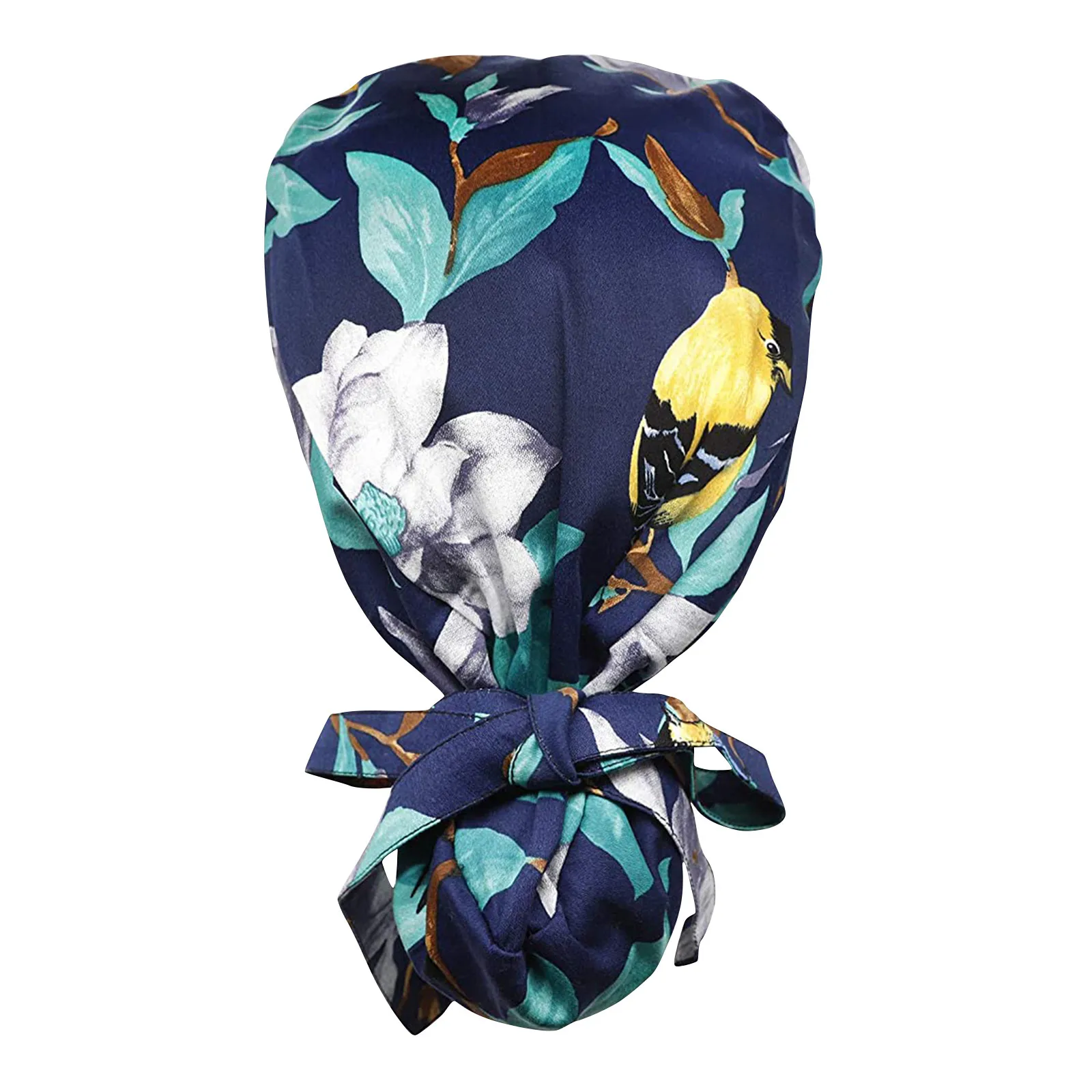 

Hats for Women Fashion Unisex Cotton Printed Operating Room Hats Doctor and Nurse Beautician Dust-proof Gourd Hats Caps