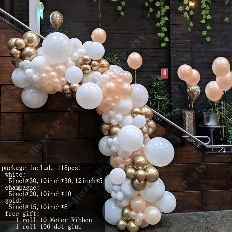 118 шт. детский металлический шар для вечеринки | Дом и сад