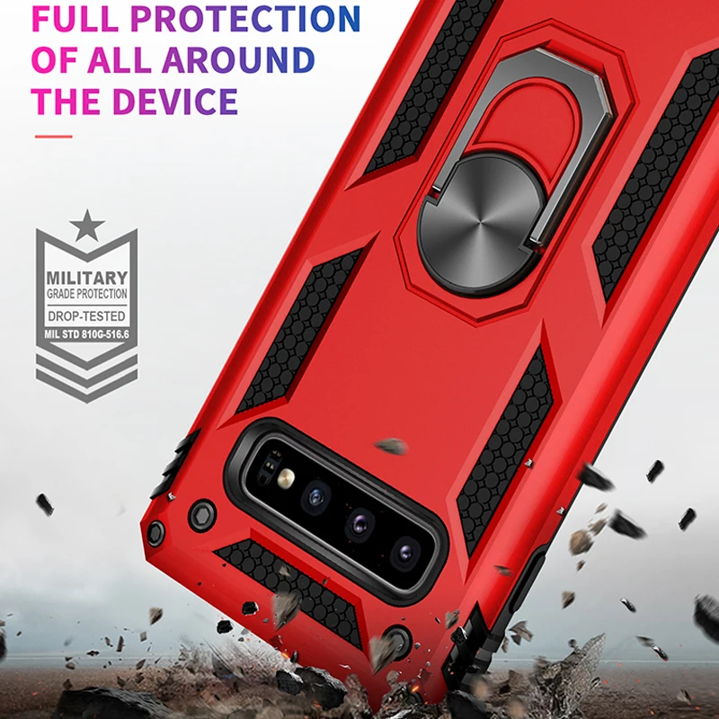 Чехол для Samsung Galaxy S8 S9 S10 Plus Note 10 магнитный автомобильный противоударный