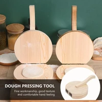 wooden dough presser dough dumpling skin press pressing tool dumpling wrapper making mold kitchen gadget baking pastry tool