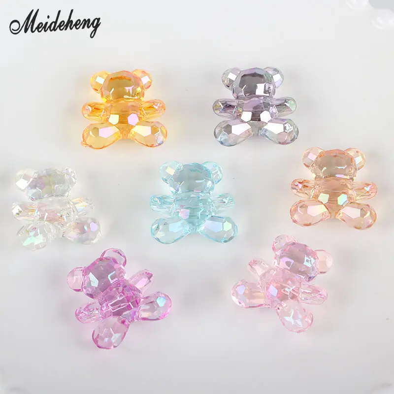 Акриловый брелок с медвежьими бусинами для волос | Украшения и аксессуары